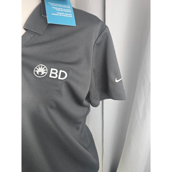 Nike Golf Dri-FIT Polo Shirt Women's Medium Performance Top Gray Logo - Picture 2 of 10